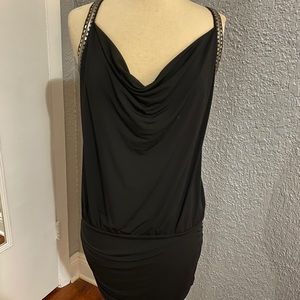 Black and silver detailed dress. Worn Once